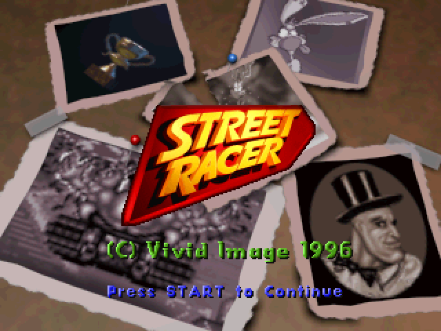 Street Racer Extra Title Screen
